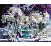 Diamond Painting margarita Manualidades Adultos Kit Punto de Cruz animal Pintura de Diamante, Kit Bordado Principiantes 5D DIY Cuadro Diamantes, Cuadros Decoracion Salon Modernos, 40x50cm u-29