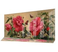 Diamond Painting Mariposa Diamond Art Dibujos con Diamantes 80x180 cm, Cuadro Pintura Diamante Kit Completo Punto de Cruz DIY Mosaico Cristal Pintura por Numeros, Decoracion Pared Regalos Flor C-638