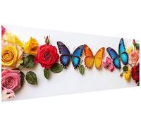 Diamond Painting Mariposa Diamond Painting Grande 120x40cm Punto de Cruz Pintura de Diamante Rosa Manualidades Adultos Dibujos con Diamantes Cuadros Decoracion Salon Modernos Regalos para Mujer S-90