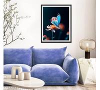 Diamond Painting Mariposa Pintura Diamante Flor, DIY Kit Completo de Pintura de Diamante para Adultos y Niños, Diamantes Cristal Artesanía para Decoración De Pared Del Hogar, Regalos 20x30xcm s-10118