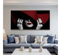 Diamond Painting Moderno 200x100cm, 5D Mujer A la Moda Pintura de Diamante Manualidades Adultos, DIY Diamond Painting Kit Completo, Dibujos con Diamantes para Decoración de Pared del Hogar -LR862