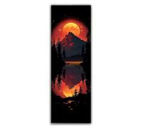 Diamond Painting Montaña Diamond Painting Adultos Grande XXL 120x40cm, Pintura de Diamante Oscuridad Dibujos con Diamantes, 5D DIY Mosaicos Infantiles Kit Bordado para Decoracion Hogar Pared F1-989