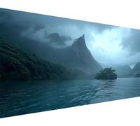 Diamond Painting Montaña Pintura Diamante Río Diamond Painting Adultos Niños 5D Strass Punto de Cruz Puzzle de Diamantes Manualidades Kit para Decoración de Pared del Hogar Regalos 100x200cm l9-12w