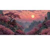 Diamond Painting MontañAs Y RíOs Manualidades Adultos, DIY Kit Punto de Cruz Para Adultos, Paisaje Diamond Painting Kit Completo Cristal Mosaico Manualidades Para Decoración 200x100cm - SW2511237