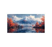 Diamond Painting Monte Fuji Diamantes Pintar por Numeros Lago, Manualidades Adultos Kit Bordado Punto de Cruz 30x60cm, Cuadros Decoracion Salon Modernos Dibujos con Diamantes, Regalo Mujer 2509-2936