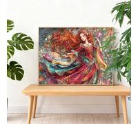 Diamond Painting Mujer 80x60cm 2025 Pintura Diamante Retro Gran Diamond Painting Adultos,Cuadros de Diamantes Bordado Manualidades Kit Regalos para Mujer,5D Diamantes Art Set Regalos Originales I-K624