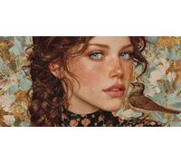 Diamond Painting Mujer Dibujos Con Diamantes, DIY Pintura De Diamantes Para Adultos, Historietas Diamond Painting Kit Completo Cristal Mosaico Manualidades Para Decoración Hogar 80x40cm - KF01206