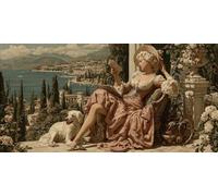 Diamond Painting Mujer Dibujos Con Diamantes, DIY Pintura De Diamantes Para Adultos, Perro Diamond Painting Kit Completo Cristal Mosaico Manualidades Para Decoración Pared Hogar 80x40cm - KF0116E