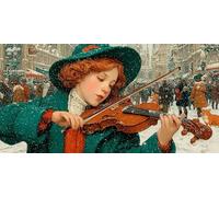 Diamond Painting Mujer Manualidades Adultos, DIY Kit Punto de Cruz kit completo, ViolíN Diamond Painting Adultos Mosaico Manualidades, Home Decoration, Regalo Mujer 180x90cm -ZC2512561