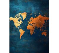 Diamond Painting Mundo 30x50cm Diamond Painting Adultos Mapa, 2025 DIY Full Drill Manualidades Adultos Pintura de Diamante, 5D Cristal Punto de Cruz Cuadro Diamantes Kits para Decoracion Hogar Q-1096T