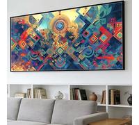 Diamond Painting Nacionalidad Diamond Painting Adultos Grande Tamaño Kit Completo 50x150cm, DIY Pintura Diamante Mandala 5D Cristal Arte Bordado Punto de Cruz Kit, Mosaico Lienzo Manualidades, O-45Y