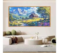 Diamond Painting Naturaleza 100x200cm, Diamond Painting Niños Cabina, DIY Pintar con Diamantes Punto de Cruz Kit Completo,Pintura Diamante Adultos Manualidades Niños Kit Bordado para Decoración O-312X