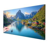 Diamond Painting Naturaleza, Diamond Painting Grande 120x60cm, DIY Pintura de Diamante Montaña Kit Completo, 5D Cuadro Diamantes Kit de Manualidades para Adultos para Regalo Mujer Decor Hogar -3399