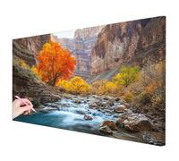Diamond Painting Naturaleza, Diamond Painting Grande 160x80cm, DIY Pintura de Diamante Río Kit Completo, 5D Cuadro Diamantes Kit de Manualidades para Adultos Regalos para Mujer Decoracion Hogar -2909