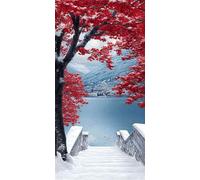 Diamond Painting Nieve Diamond Painting Adultos Grande XXL 5D Paisaje Pintura Diamante Kit Manualidades Adultos, Pintura Diamante Punto de Cruz Cristal Art para Decoración Pared Hogar 40x80cm,Model944