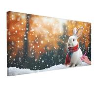 Diamond Painting Nieve Diamond Painting Grande 200x100cm, 5D Pintura de Diamante Conejo Kit Manualidades Adultos, DIY Cuadro Diamantes Punto de Cruz Kit Regalos Originales para Mujer Decoracion -2283