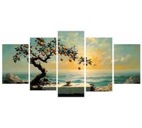 Diamond Painting Niños 5 Piezas paisaje Árbol Pintura Diamante Punto de Cruz Kit Completo, Principiantes Cuadros Diamantes Kit, DIY Manualidades para Adultos, Navidad Decoración Casa 165x275cm Y-31