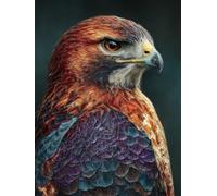 Diamond Painting Niños áGuila, Diamond Painting Kit Animal, 5D Pintura Diamante Cuadro Diamantes DIY Full Drill Round Strass Ricamo a Punto Croce Painting per Decorazioni Casa Pareti 50x80cm 1-0R22