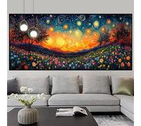 Diamond Painting Niños Bohemia Pintura Diamante Flor Cuadros de Diamantes Principiantes Puzzle Kits DIY 5D Rhinestones Cristal Bordado Pintar por Numeros Adultos, Decoración del Hogar 40x120cm z378f