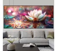 Diamond Painting Niños Color Pintura Diamante Loto Cuadros de Diamantes Principiantes Puzzle Kits DIY 5D Rhinestones Cristal Bordado Punto de Cruz Pintar por Numeros Adultos, Decoración 80x240cm z504f