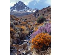 Diamond Painting Niños Flor, DIY 5D Diamond Painting Kit Animal, 5D Pintura Diamante Cuadro Diamantes DIY Full Drill Cuadrado Ricamo a Punto Croce Painting per Decorazioni Casa Pareti 60x80cm U-1Z73