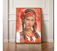 Diamond Painting Niños Flor Mujer Pintura Diamante Punto de Cruz Kit Completo, Principiantes Cuadros Diamantes Kit, DIY Manualidades para Adultos, Decoración Hogar Regali 90 x 120 cm PjY5281 B-7