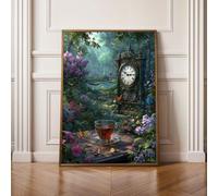 Diamond Painting Niños Flores Flor Pintura Diamante Punto de Cruz Kit Completo, Principiantes Cuadros Diamantes Kit, DIY Manualidades para Adultos, Decoración Hogar Regali 90x120CM PjY241 K-2