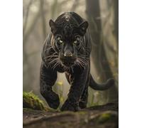 Diamond Painting Niños Leopardo, Diamond Painting Kit Animal, 5D Pintura Diamante Cuadro Diamantes DIY Full Drill Round Strass Ricamo a Punto Croce Painting per Decorazioni Casa Pareti 50x80cm 0-J693
