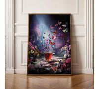 Diamond Painting Niños Mariposa Animal Pintura Diamante Punto de Cruz Kit Completo, Principiantes Cuadros Diamantes Kit, DIY Manualidades para Adultos, Decoración Hogar Regali 70x90cm PjY763 I-E