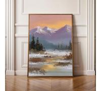 Diamond Painting Niños Paisaje MontañA Pintura Diamante Punto de Cruz Kit Completo, Principiantes Cuadros Diamantes Kit, DIY Manualidades para Adultos, Decoración Hogar Regali 30x40cm PjY11061 S-F