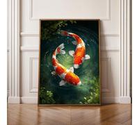 Diamond Painting Niños Pez Animal Pintura Diamante Punto de Cruz Kit Completo, Principiantes Cuadros Diamantes Kit, DIY Manualidades para Adultos, Decoración Hogar Regali 40x50CM PjY3669 S-O