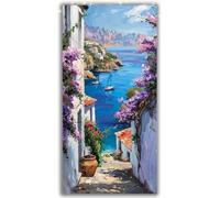 Diamond Painting Océano Diamond Painting Grande XXL 5D Islas Kit Manualidades Adultos, DIY Punto de Cruz Cristal Art, Diamantes Redondos, Actividad Antiestrés Relax, Regalo Creativo Zen 30x60cm Y1-936