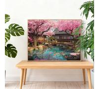 Diamond Painting Paisaje 40x30cm 2025 Pintura Diamante Japón Gran Diamond Painting Adultos,Cuadros de Diamantes Bordado Manualidades Kit Regalos para Mujer,DIY Diamantes Art Regalos Originales I-K172
