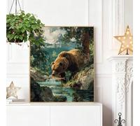 Diamond Painting Paisaje 50x70cm 2025 Nuevo Diamond Painting Adultos Tigre Pintura Diamante Dibujos con Diamantes Kit,Full Drill DIY Puzzle Diamantes para Navidad Halloween Decoracion y Regalos H-J478