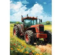 Diamond Painting Paisaje 50x70cm Diamond Painting Niños Tractor, 2025 DIY Pintura Diamante Pintar por Numeros Adultos Manualidades Cristal Puzzle Diamantes Punto de Cruz Para Decoración Regalo z1192-t