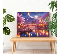 Diamond Painting Paisaje 80x60cm 2025 Pintura Diamante Japón Gran Diamond Painting Adultos,Cuadros de Diamantes Bordado Manualidades Kit Regalos para Mujer,DIY Diamantes Art Regalos Originales I-K672