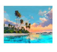 Diamond Painting Paisaje 80x60cm 2026 Nuevo Diamond Painting Adultos,Pintura Diamante Océano Pintura de Diamante Niños,5D DIY Cristal Bordado Punto de Cruz Kit para Decoracion Navidad,Regalo I-K261