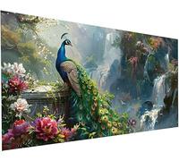 Diamond Painting Paisaje Adultos Punto de Cruz 5D Pintura Diamante Pavo Real Pintar con Diamantes Kit Diamond art Niños Kit Completo Accesorios Manualidades Adultos para Decoración Hogar 30x60cm S-469