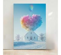 Diamond Painting Paisaje, Amar Pintura Diamante Kit Manualidades Adultos, 5D Diamond Painting Adultos Dibujos DIY Diamantes para la Decor de la Pared del Hogar, Regalo para Mujer 30x40cm PjY6126 1-Q