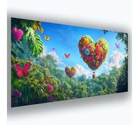 Diamond Painting Paisaje Diamond Painting Adultos, 5D Amar Pintura de Diamante Adultos, DIY Round Full Drill Pintar con Diamantes Punto de Cruz Kit Completo para Decoracion Hogar 40x100 cm 0u-633