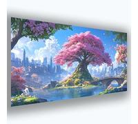 Diamond Painting Paisaje Diamond Painting Adultos, 5D Árbol (9) Pintura de Diamante Adultos, DIY Round Full Drill Pintar con Diamantes Punto de Cruz Kit Completo para Decoracion Hogar 60x120 cm 0u-671