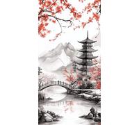 Diamond Painting Paisaje Diamond Painting Adultos, 5D Puente Pintura de Diamante Adultos, DIY Round Full Drill Pintar con Diamantes Punto de Cruz Kit Completo para Decoracion Hogar 100x200 cm 0u-165