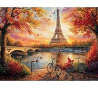 Diamond Painting Paisaje Diamond Painting Adultos Arquitectura, Dibujos con Diamantes Manualidades para Adultos, Pintura de Diamante para Decoración Hogar Pared, Regalos Mujeres 90x70cm, Model 82