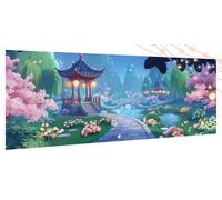 Diamond Painting Paisaje, Diamond Painting Adultos Pabellón DIY Pintura por Números para Adultos Kits Completo, 5D Cuadro Diamante Art Punto De Cruz para Decoración De Pared Del Hogar 90x180cm T470