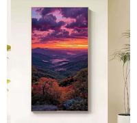 Diamond Painting Paisaje Diamond Painting Adultos, Pintura Diamante Atardecer Dibujos con Diamantes, DIY 5D Cristal Strass Punto de Cruz Manualidades Puzzle para Decoracion Hogar 80x160cm tb30-0j