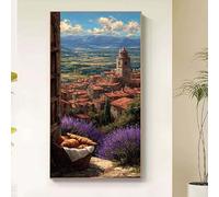 Diamond Painting Paisaje Diamond Painting Adultos, Pintura Diamante Flor Dibujos con Diamantes, 5D Cristal Strass Punto de Cruz Manualidades Puzzle Kit Completo para Decoracion Hogar 80x160cm wd37-2b