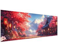Diamond Painting Paisaje Diamond Painting Grande 120x40cm Punto de Cruz Pintura de Diamante Japón Manualidades Adultos Dibujos con Diamantes Cuadros Decoracion Salon Modernos Regalos para Mujer S-86