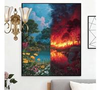 Diamond Painting Paisaje Diamond Painting Japón 120x160cm Pintura Diamante DIY Cristal Punto de Cruz Cuadro Diamantes Manualidades Adultos,Dibujos con Diamantes Regalos Originales para Mujer, H-J609