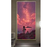 Diamond Painting Paisaje Diamond Painting Kit Completo, Dibujos animados Pittura Diamante Niños Principiantes Bricolaje 5D Cristal Strass Punto de Cruz para Decoración Hogar Regalos 60x120cm gb8-13y