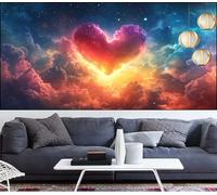 Diamond Painting Paisaje Diamond Painting niños Amar Pintura Diamante de Bordado para Principiantes,DIY Pintura de Diamantes Kit Completo Cristal Puzzle,Punto Cruz Adultos,Regalos 60x120cm LT-113